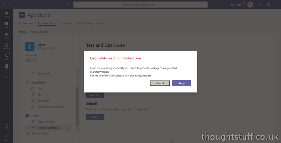 Creating a Microsoft Teams IVR Bot Part 3 – The Teams App 